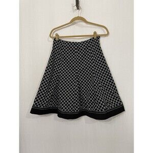 RB collection Black And White Skater Skirt Size 6